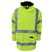 HiVis Breathable Rain Jacket Biomotion tape